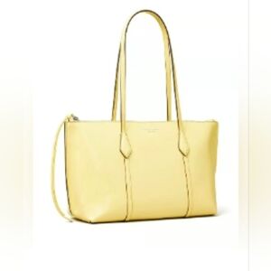 NWOT!! TORY BURCH X BON BON  PERRY TOTE- YELLOW PATENT LEATHER- LIMITED EDITION
